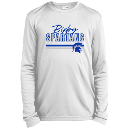 BIXBY SPARTANS YOUTH LONG SLEEVE PERFORMANCE TEE - The Club