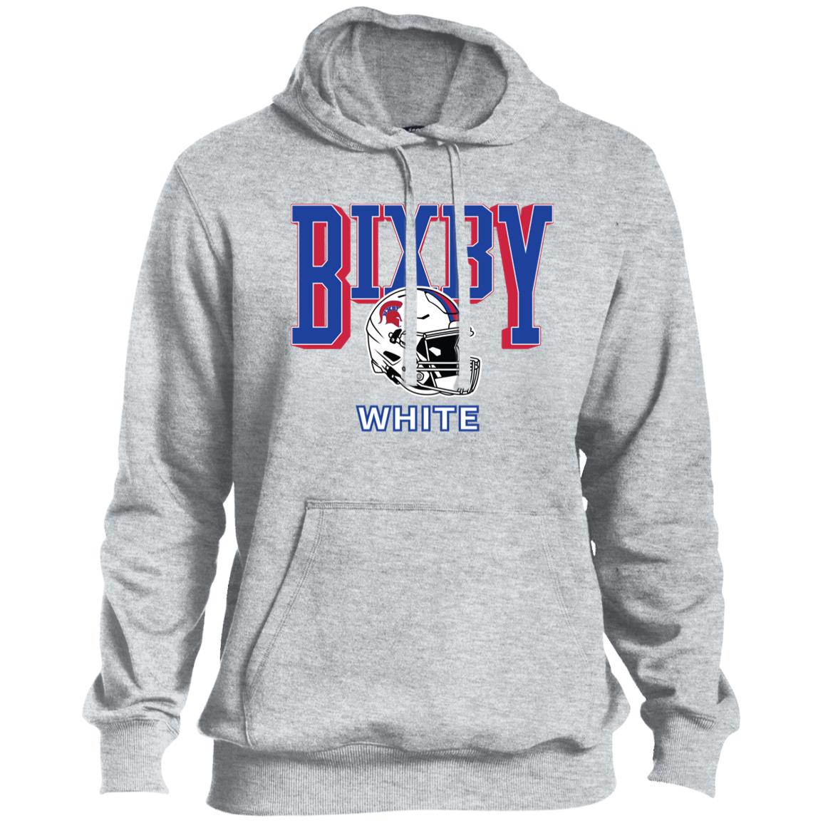 BIXBY WHITE FOOTBALL ADULT HOODED PULLOVER - The Club