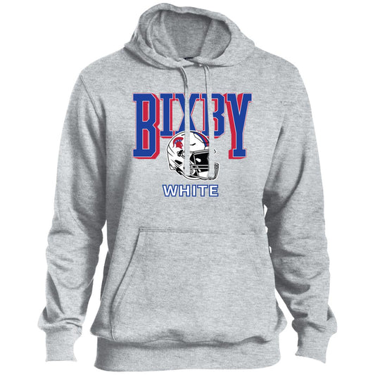 BIXBY WHITE FOOTBALL ADULT HOODED PULLOVER - The Club
