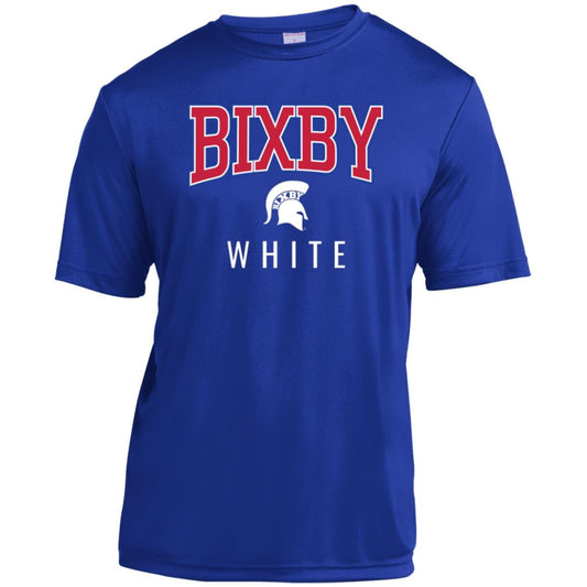BIXBY WHITE FOOTBALL YOUTH PERFORMANCE TEE - The Club