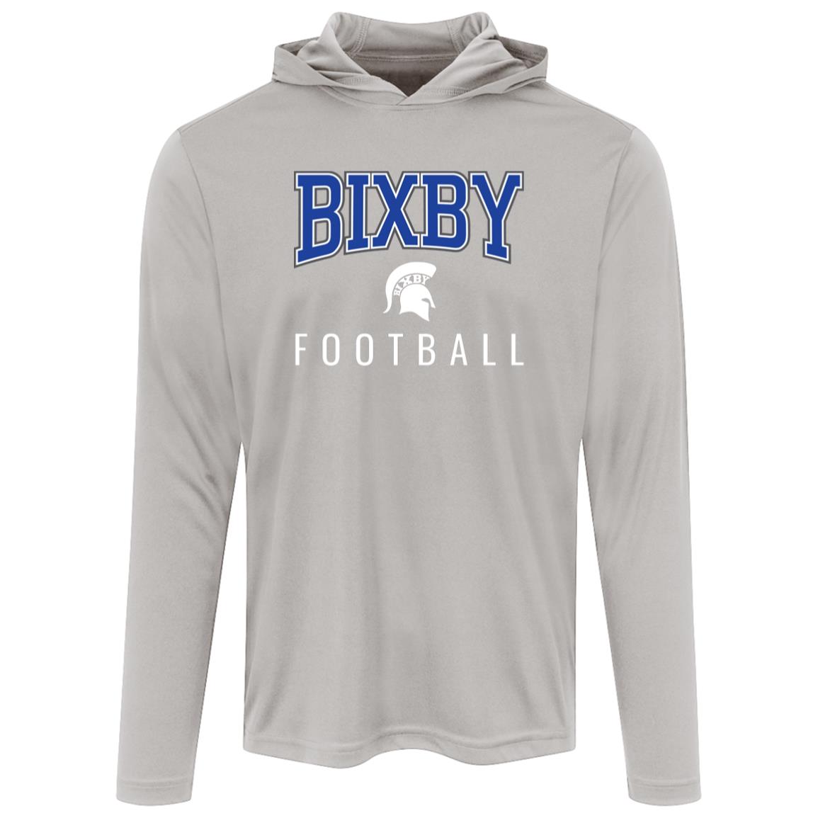 BIXBY SPARTANS FOOTBALL ADULT HOODED PERFORMANCE TEE - The Club