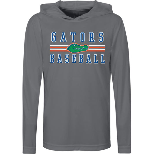 GATB009 - GATORS BASEBALL YOUTH PERFORMANCE HOODED TEE - The Club