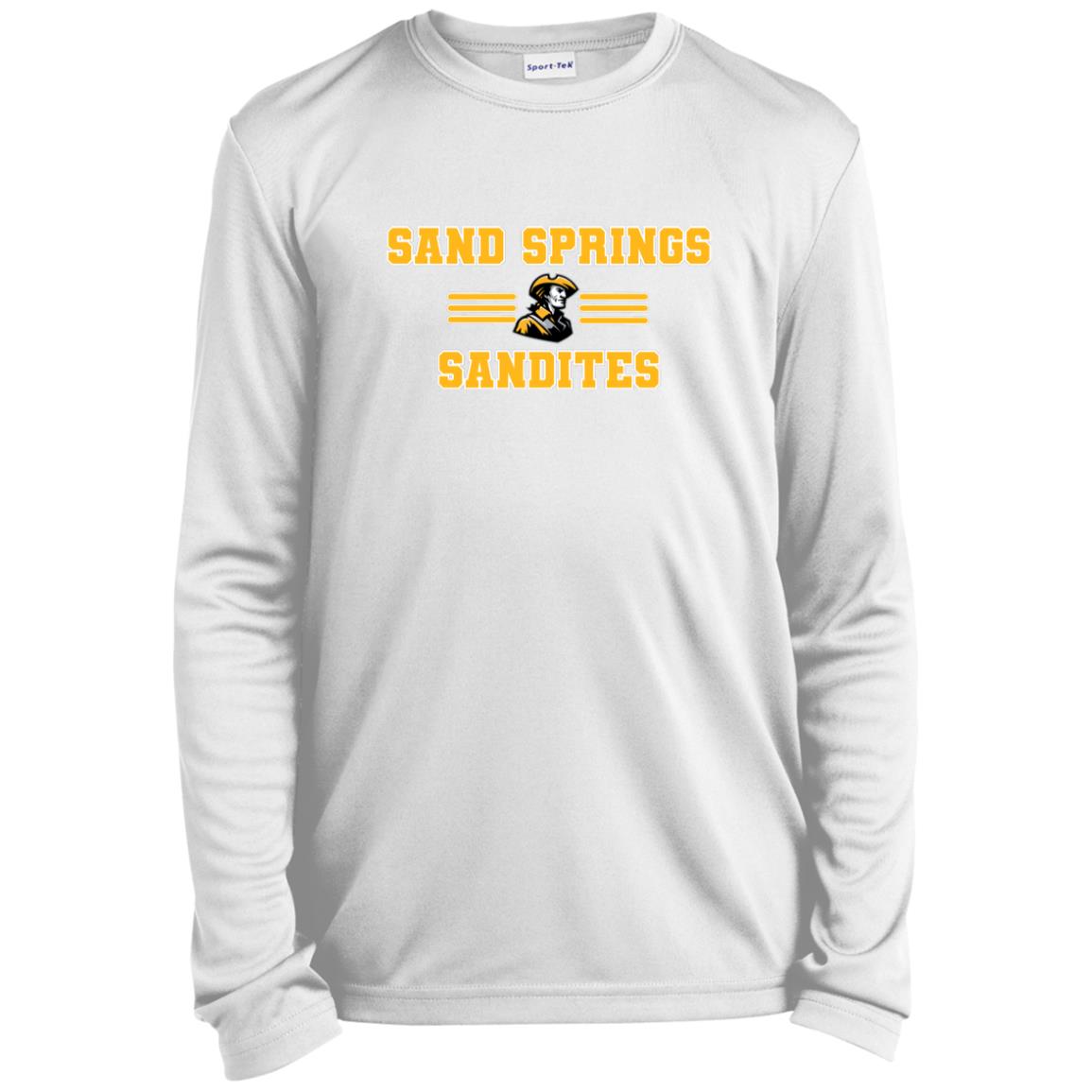 SAND SPRINGS SANDITES YOUTH LONG SLEEVE PERFORMANCE TEE - The Club