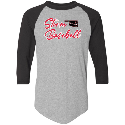 002 - STORM BASEBALL ADULT RAGLAN TEE