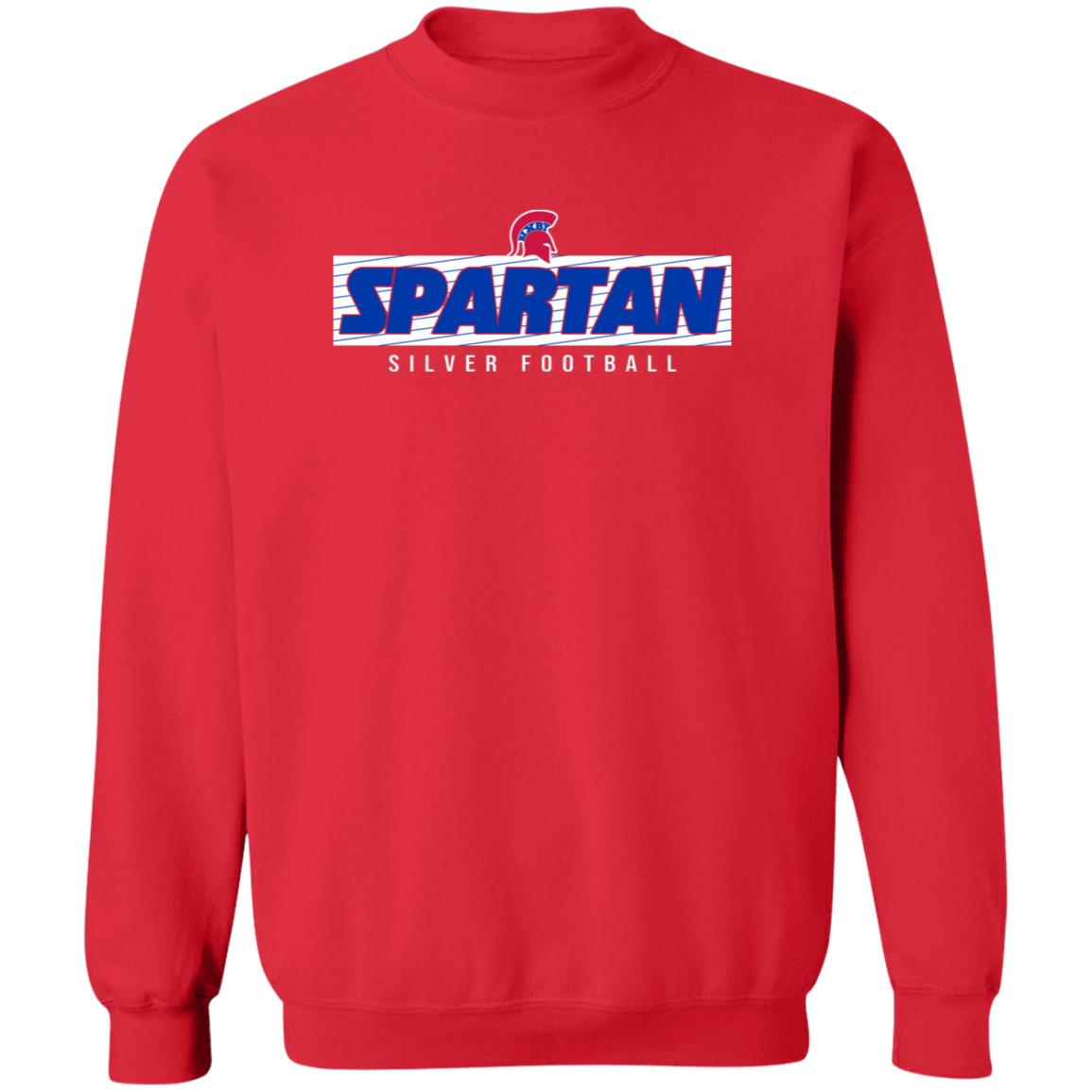 SPARTAN VICTORY BIXBY SILVER ADULT CREWNECK PULLOVER SWEATSHIRT