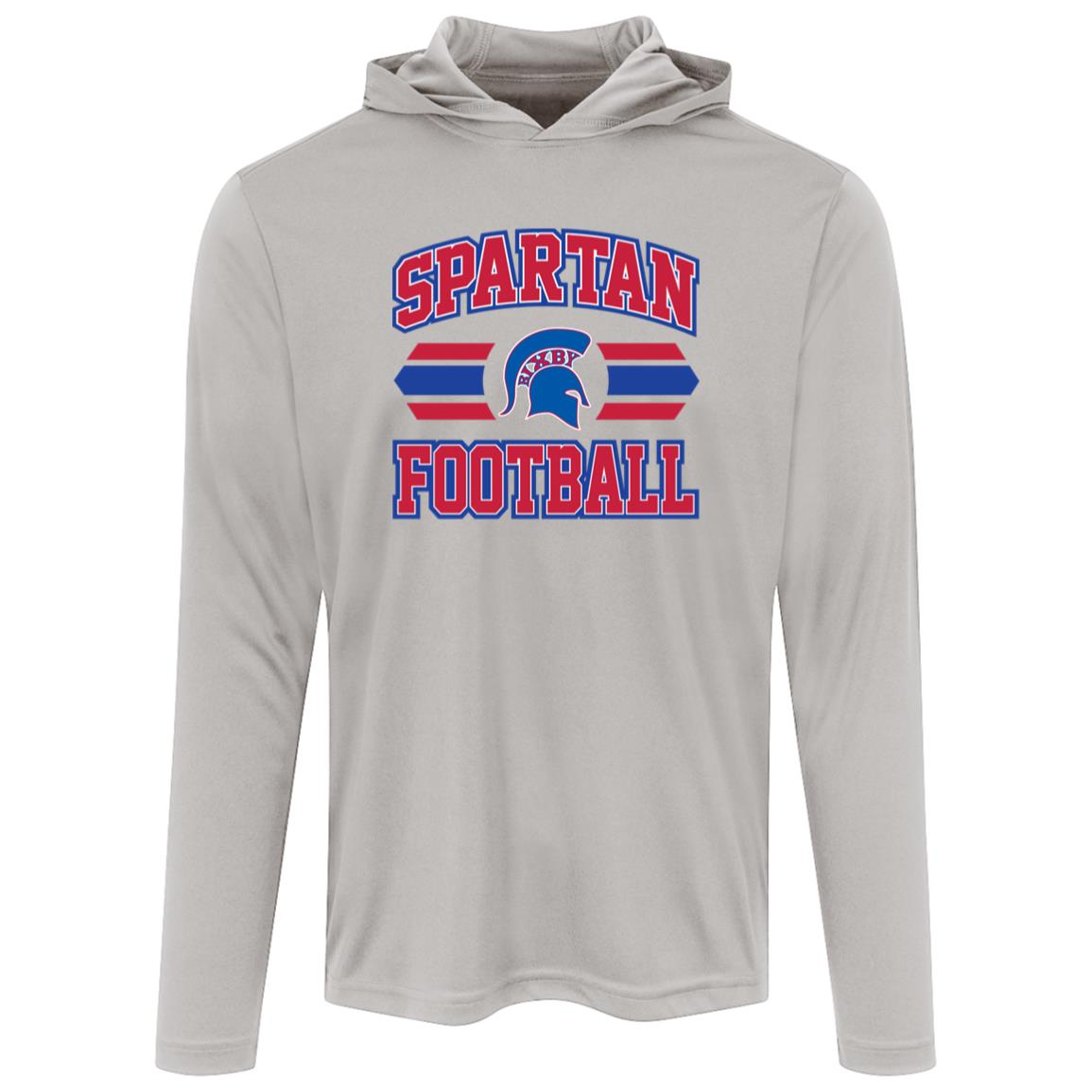 BIXBY SPARTANS FOOTBALL ADULT HOODED PERFORMANCE TEE - The Club