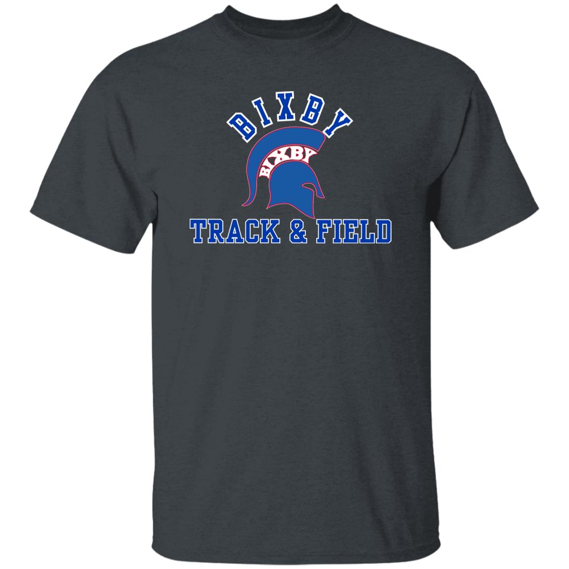 RED AND BLUE TRUE T&F ADULT 100% COTTON T-SHIRT