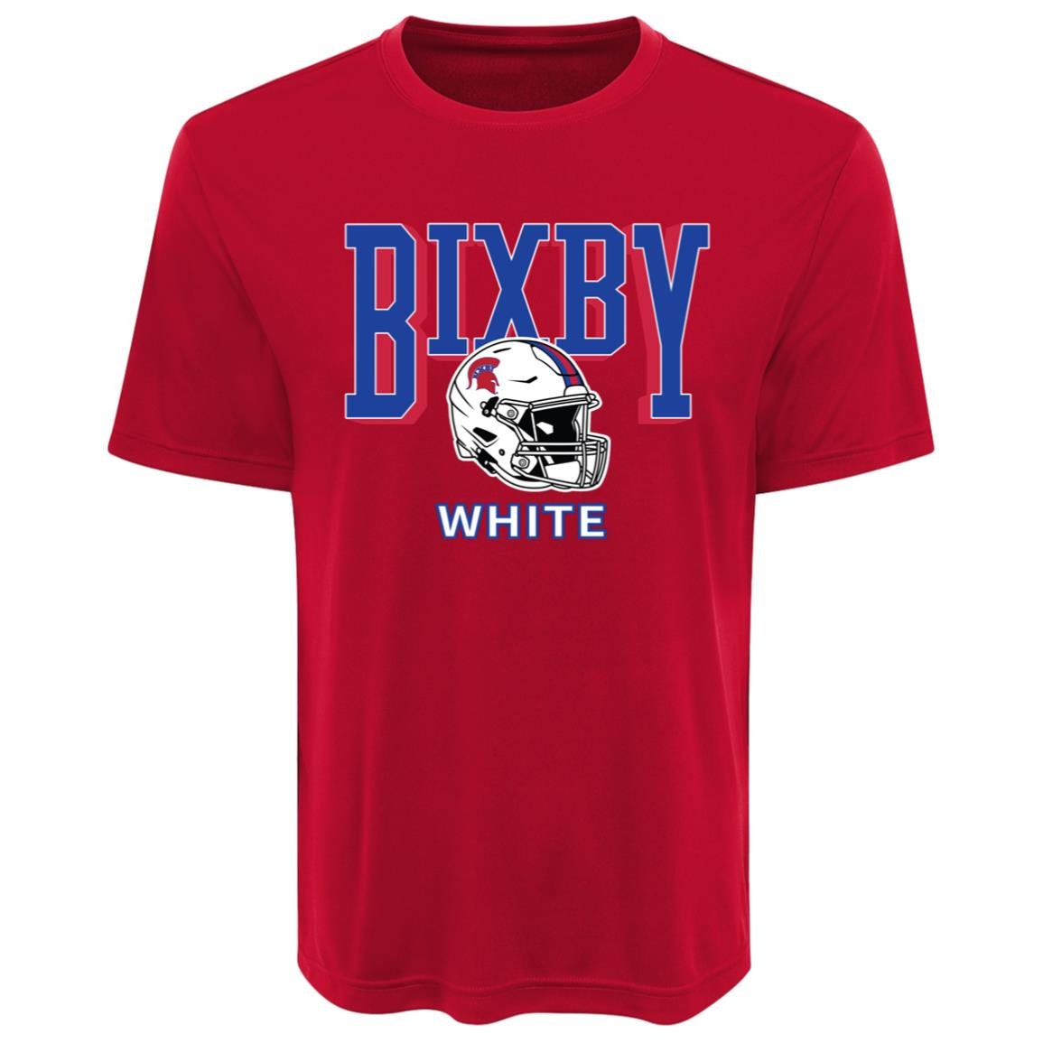 BIXBY WHITE FOOTBALL ADULT PERFORMANCE TEE - The Club
