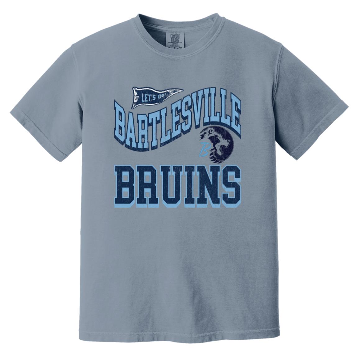 BARTLESVILLE BRUINS ADULT GARMENT WASHED TEE - The Club