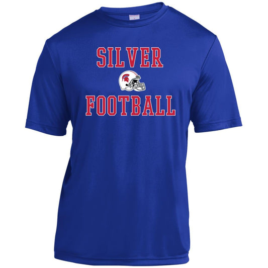 BIXBY SILVER FOOTBALL YOUTH PERFORMANCE TEE - The Club