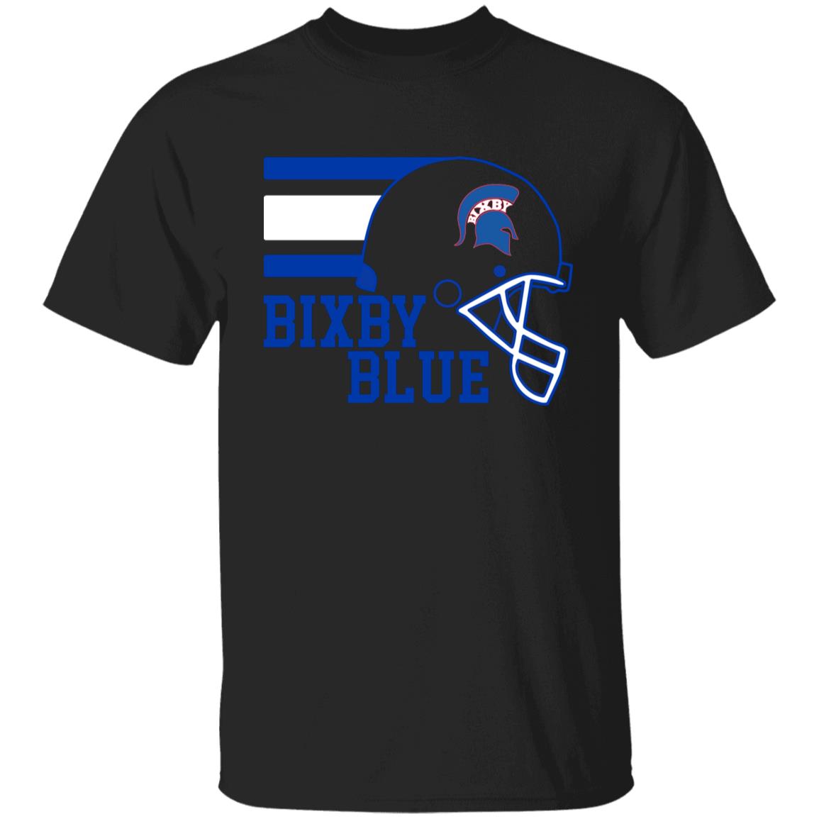 TOUCHDOWN SPARTANS BIXBY BLUE YOUTH 100% COTTON T-SHIRT