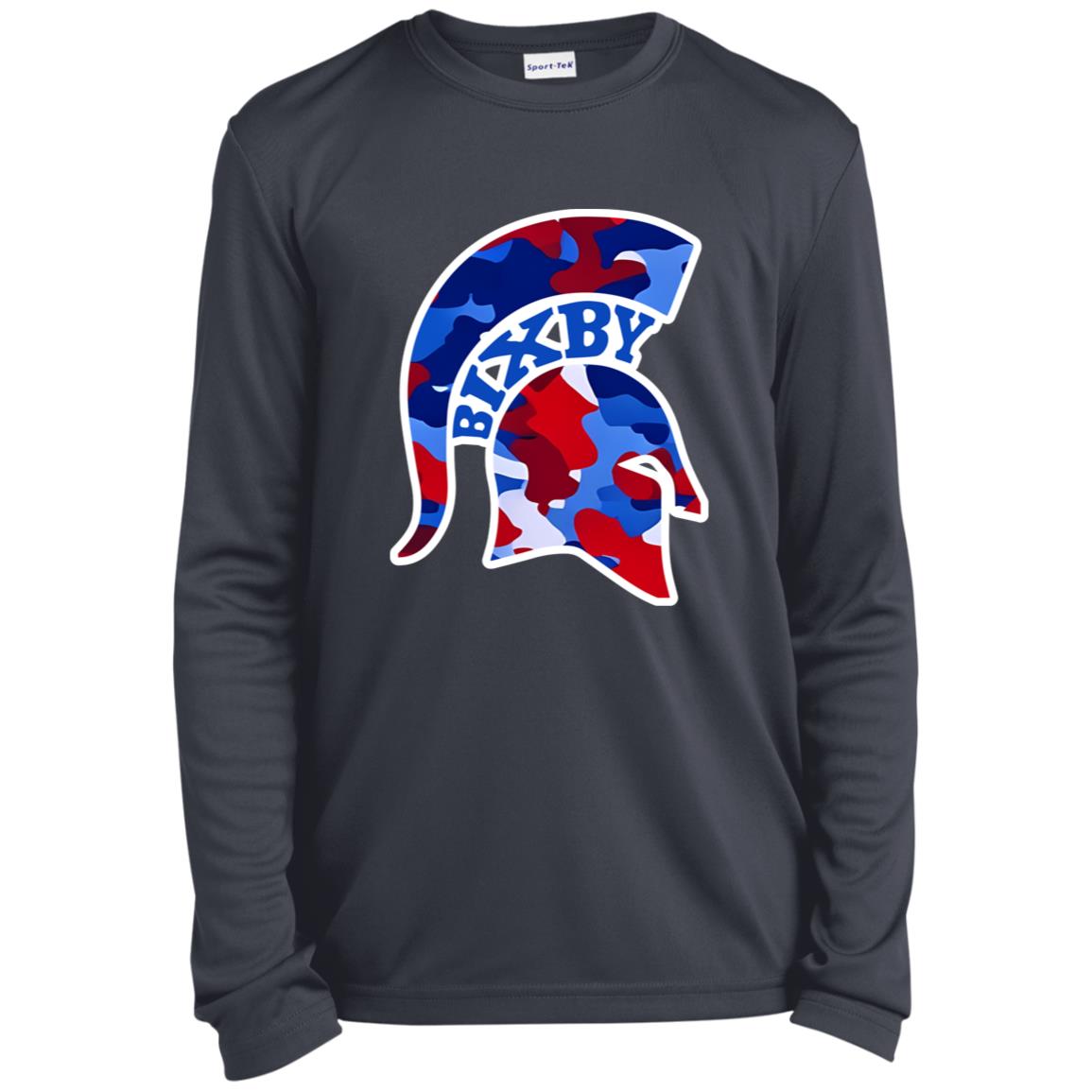 BIXBY SPARTANS YOUTH LONG SLEEVE PERFORMANCE TEE - The Club