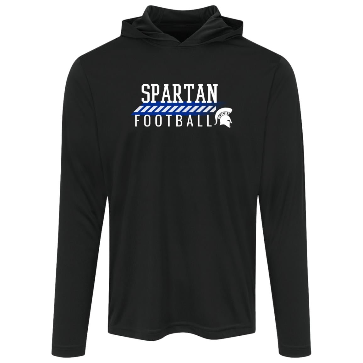 BIXBY SPARTANS FOOTBALL ADULT HOODED PERFORMANCE TEE - The Club