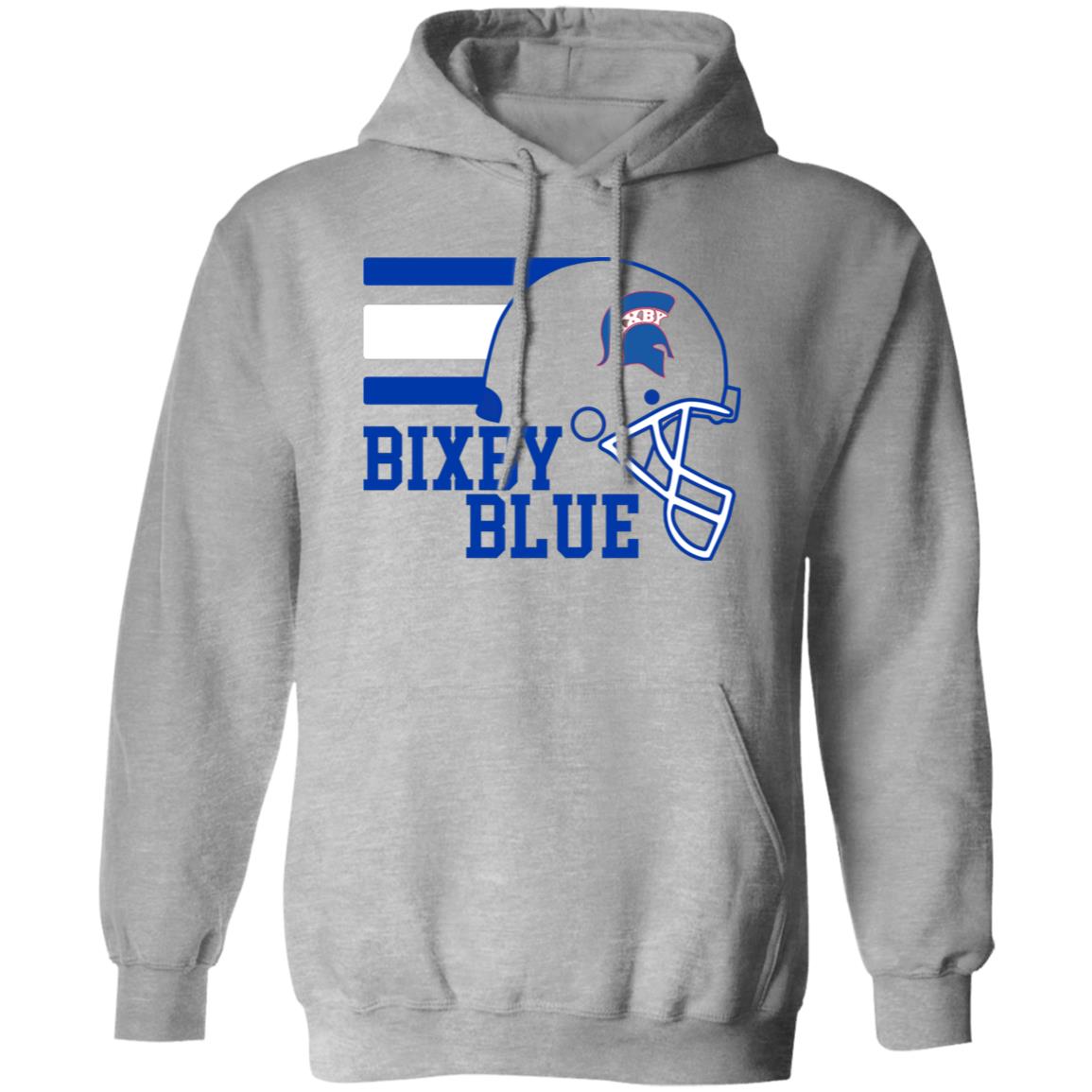 TOUCHDOWN SPARTANS BIXBY BLUE ADULT PULLOVER HOODIE