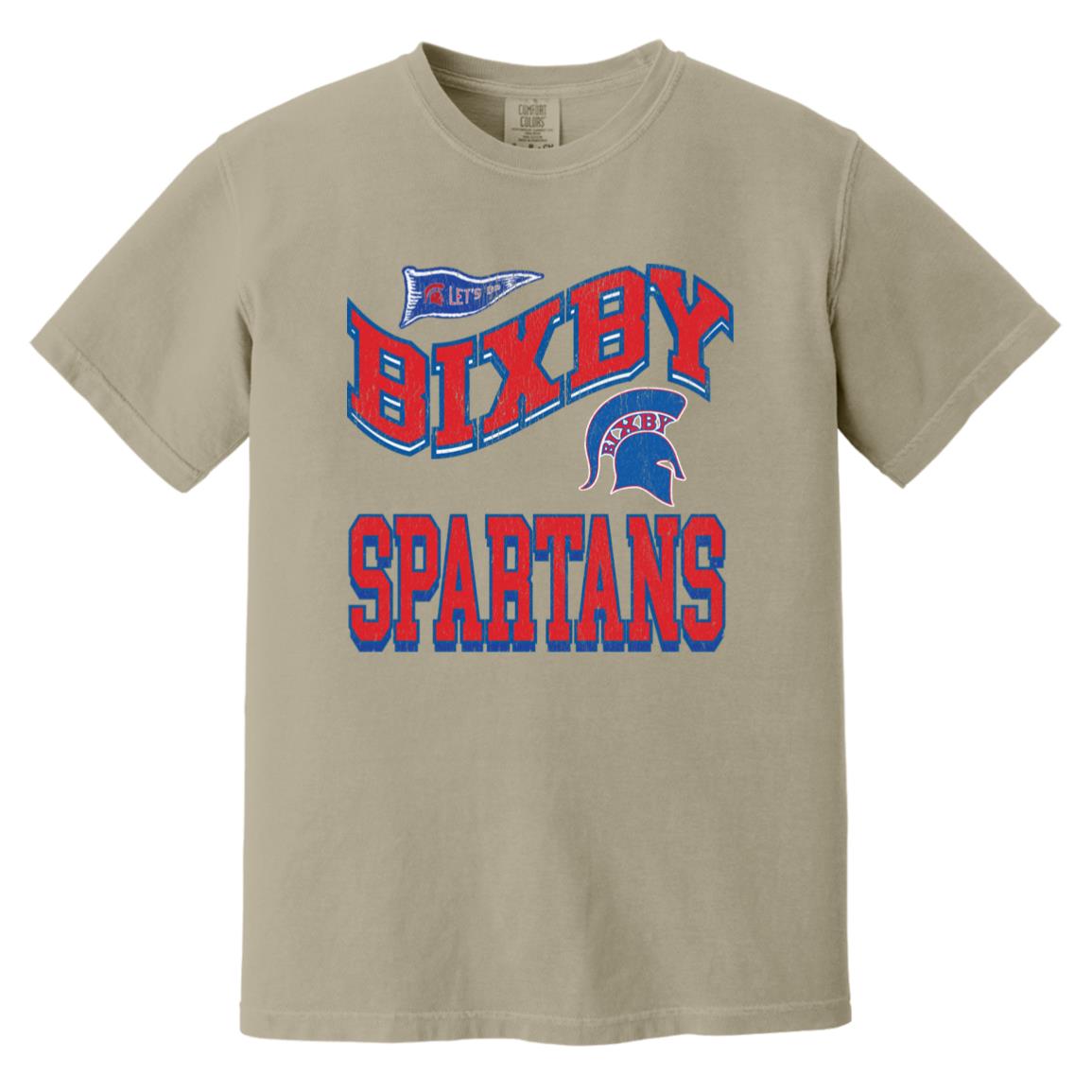 BIXBY SPARTANS ADULT GARMENT WASHED TEE - The Club
