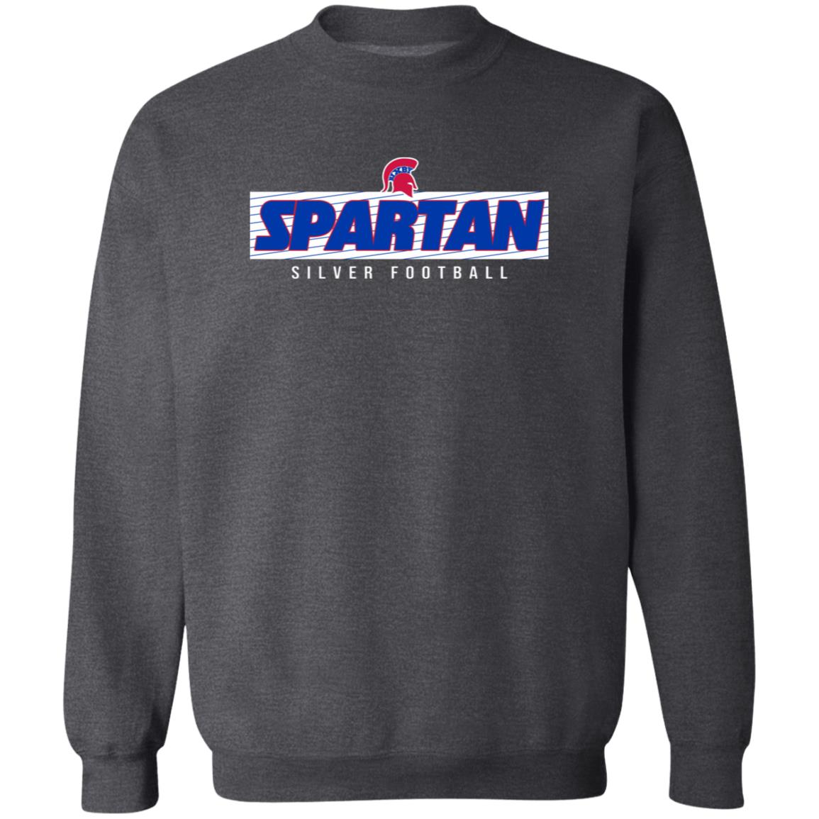 SPARTAN VICTORY BIXBY SILVER ADULT CREWNECK PULLOVER SWEATSHIRT