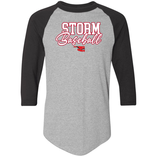 004 - STORM BASEBALL ADULT RAGLAN TEE