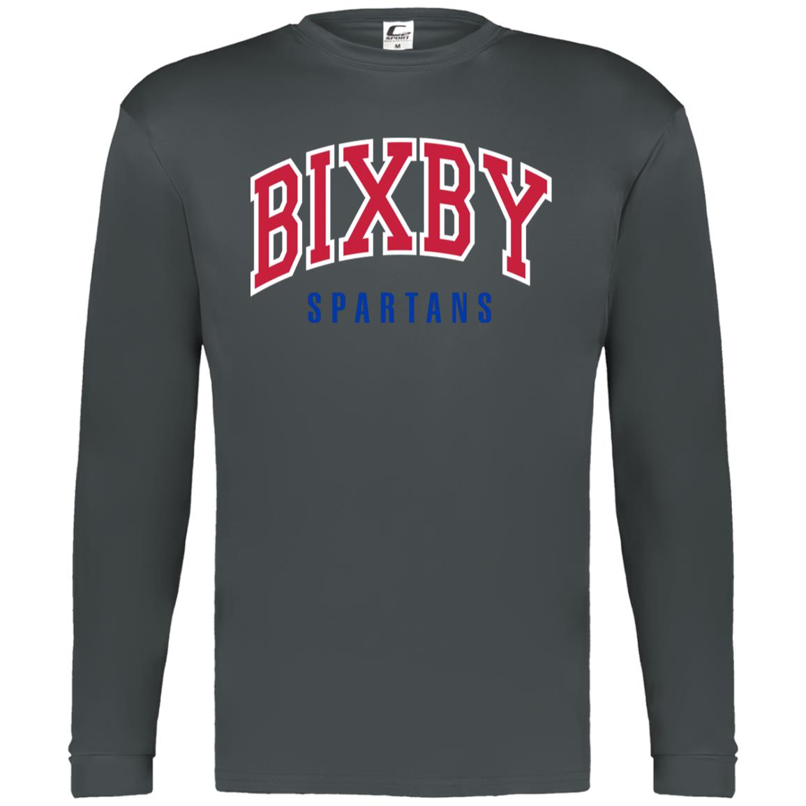 BIXBY SPARTAN FOOTBALL - Men's Performance Long Sleeve Tee