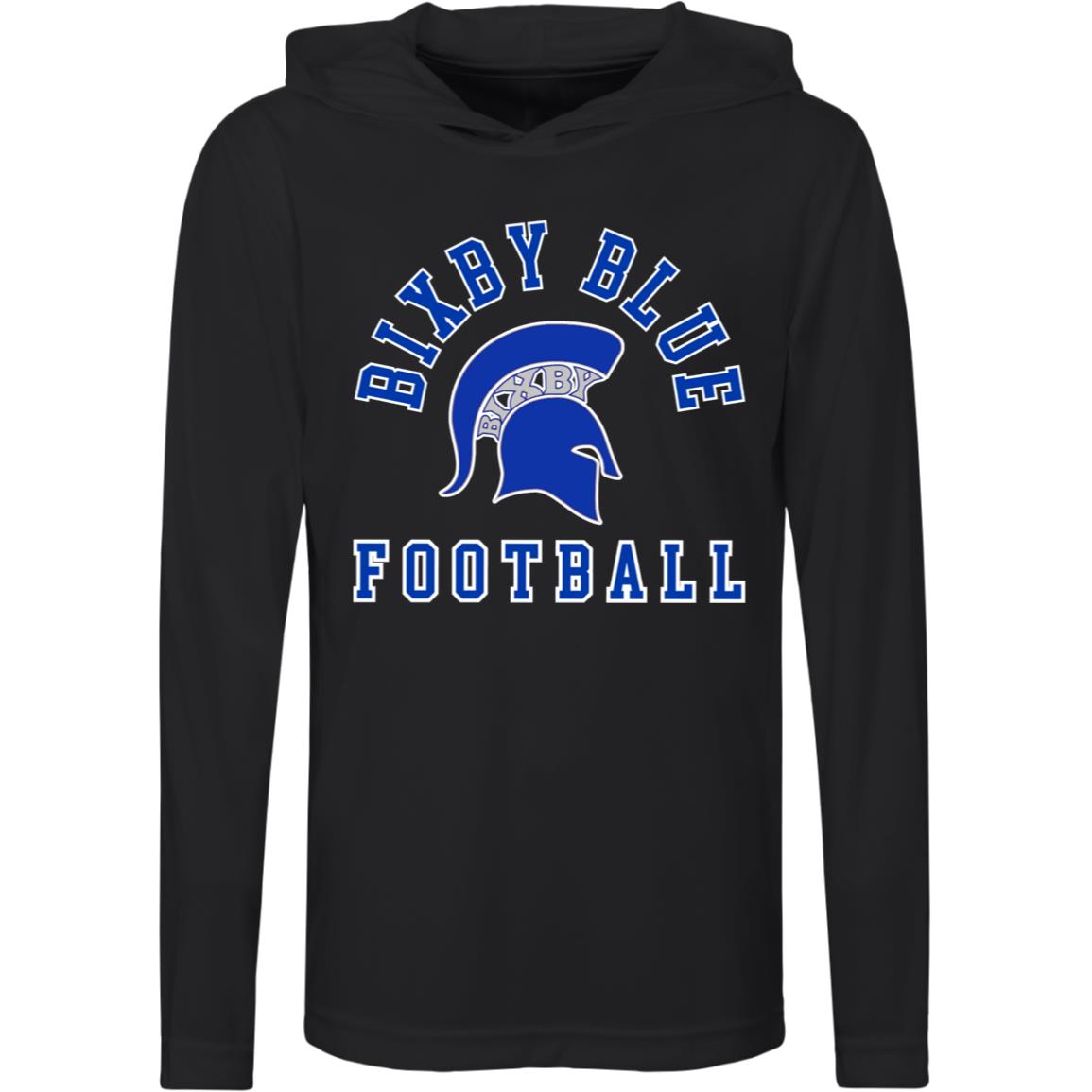 TRUE BLUE BIXBY YOUTH PERFORMANCE HOODED TEE