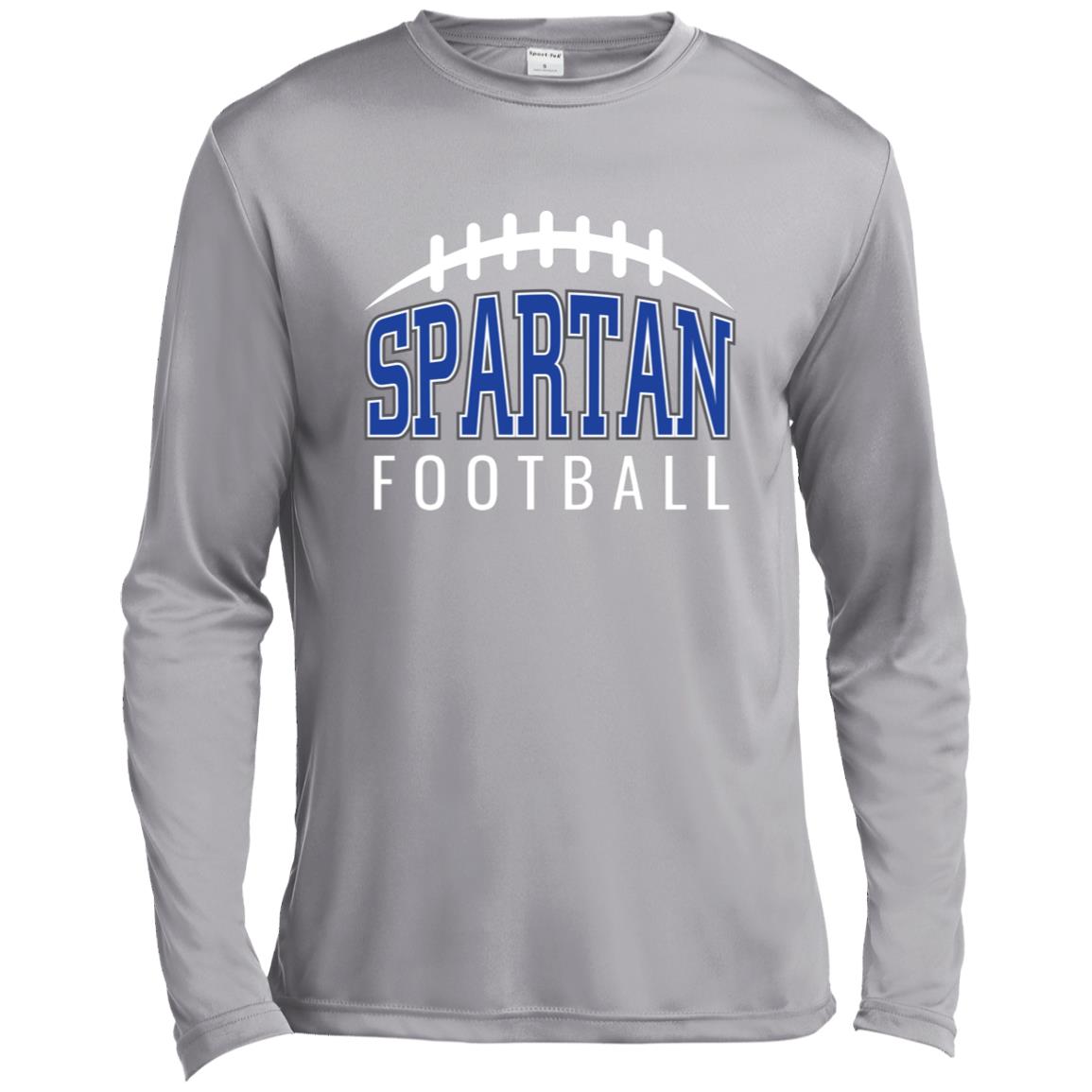 BIXBY SPARTANS FOOTBALL ADULT LONG SLEEVE PERFORMANCE TEE - The Club