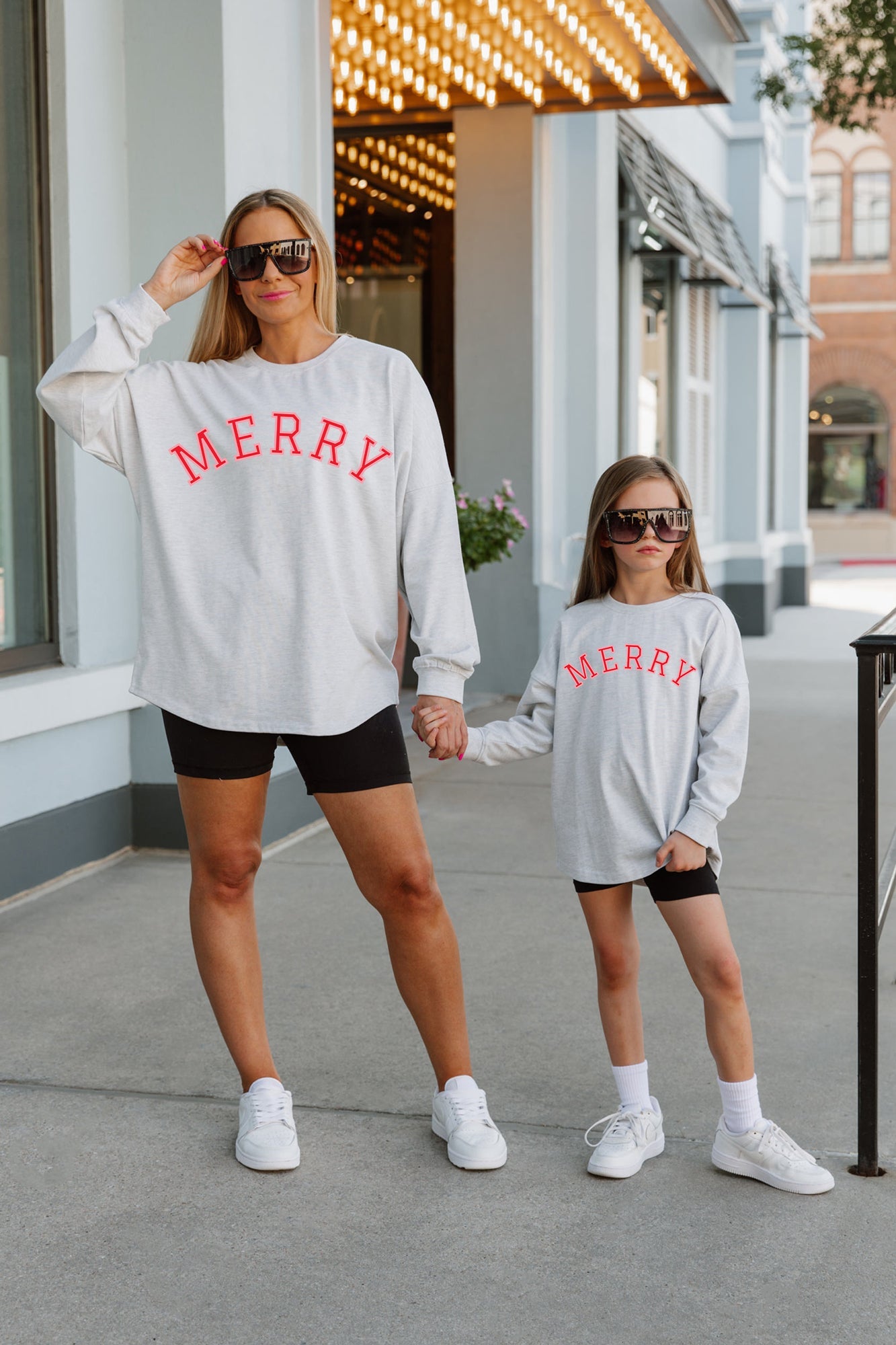 OH SO MERRY DROP SHOULDER LONG SLEEVE PULLOVER FOR KIDS