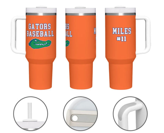 GATB023 - GATORS BASEBALL CUSTOM TUMBLER - The Club