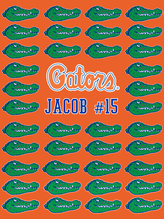 GATB025S - GATOR BASEBALL SHERPA PLUSH BLANKET - CUSTOM - The Club