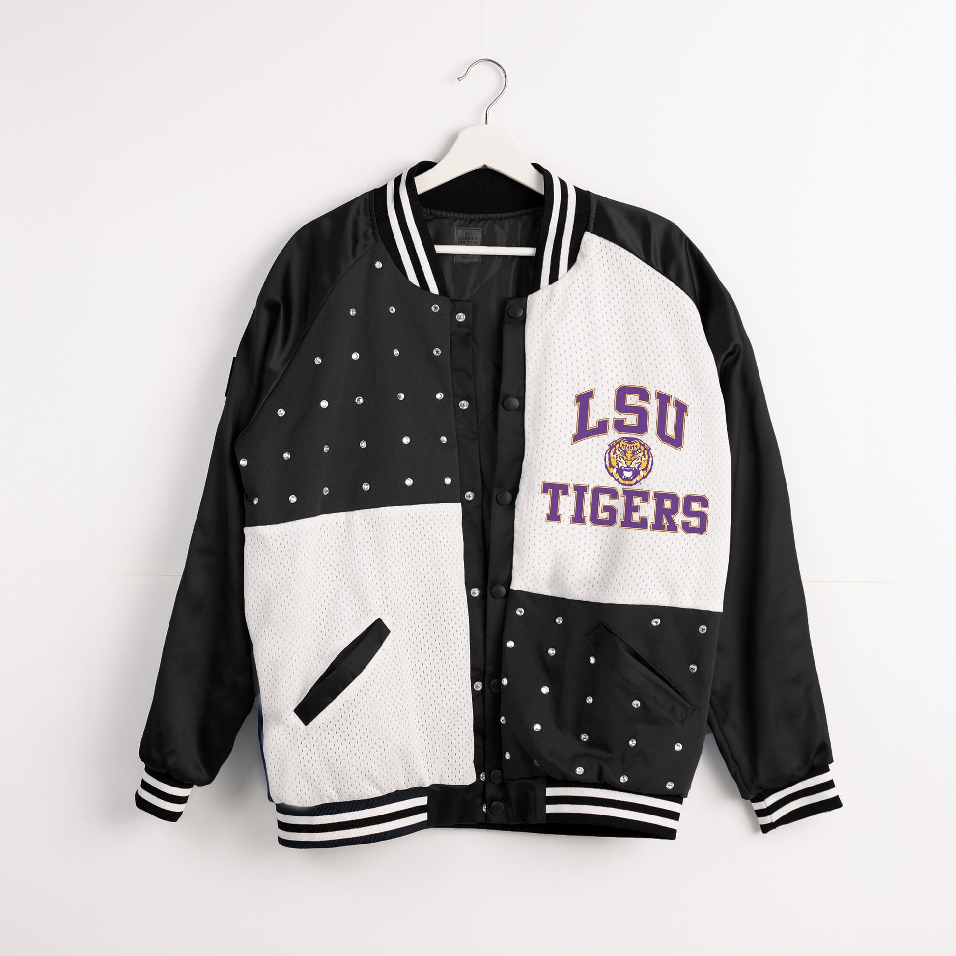 LSU TIGERS REFINED RIVALRY THROWBACK VARSITY BOMBER JACKET