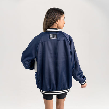 PENN STATE NITTANY LIONS REFINED RIVALRY THROWBACK VARSITY BOMBER JACKET