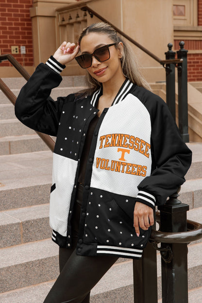 TENNESSEE VOLUNTEERS REFINED RIVALRY THROWBACK VARSITY BOMBER JACKET