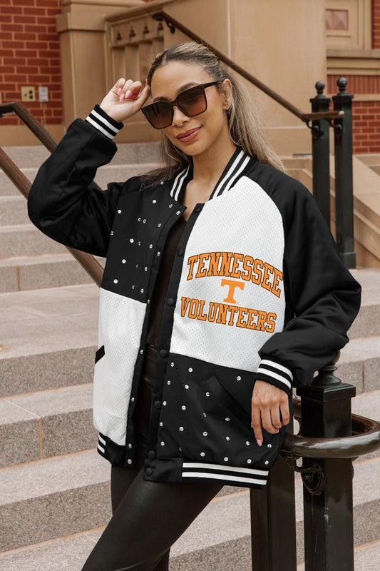 TENNESSEE VOLUNTEERS REFINED RIVALRY THROWBACK VARSITY BOMBER JACKET