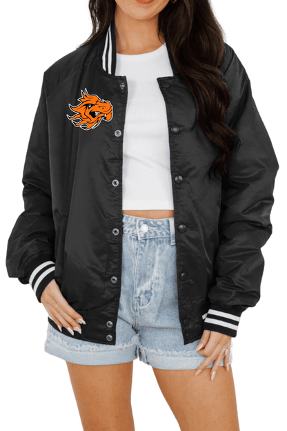 DEWAR DRAGONS SPORT STRIPE VARSITY JACKET - The Club