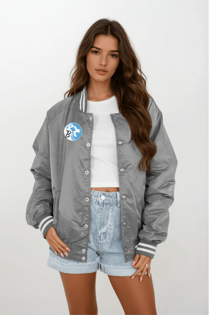 BARTLESVILLE BRUINS SPORT STRIPE VARSITY JACKET - The Club