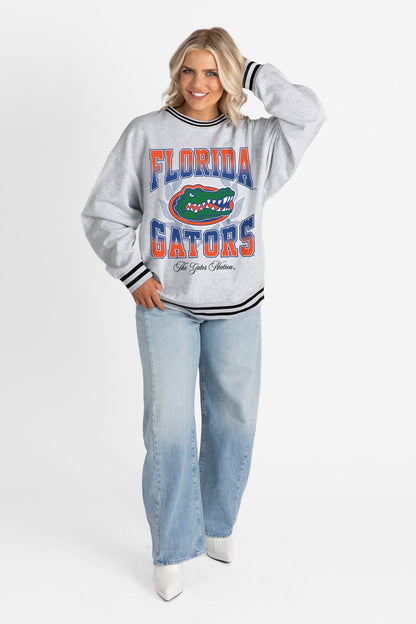 FLORIDA GATORS FADE ROUTE CREW FLEECE RINGER SWEATSHIRT