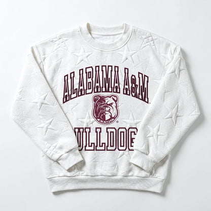 ALABAMA A&M BULLDOGS BIG PLAY ENERGY EMBOSSED STAR CREWNECK