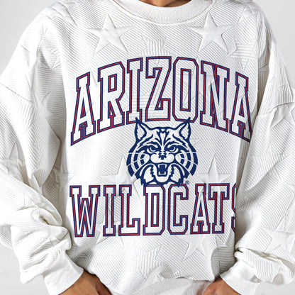 ARIZONA WILDCATS BIG PLAY ENERGY EMBOSSED STAR CREWNECK