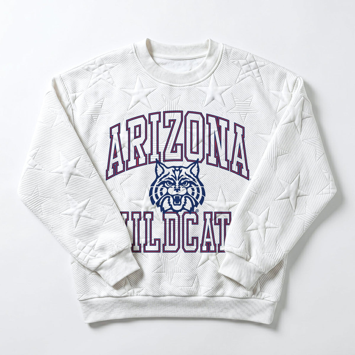 ARIZONA WILDCATS BIG PLAY ENERGY EMBOSSED STAR CREWNECK