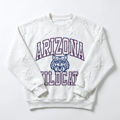 ARIZONA WILDCATS BIG PLAY ENERGY EMBOSSED STAR CREWNECK