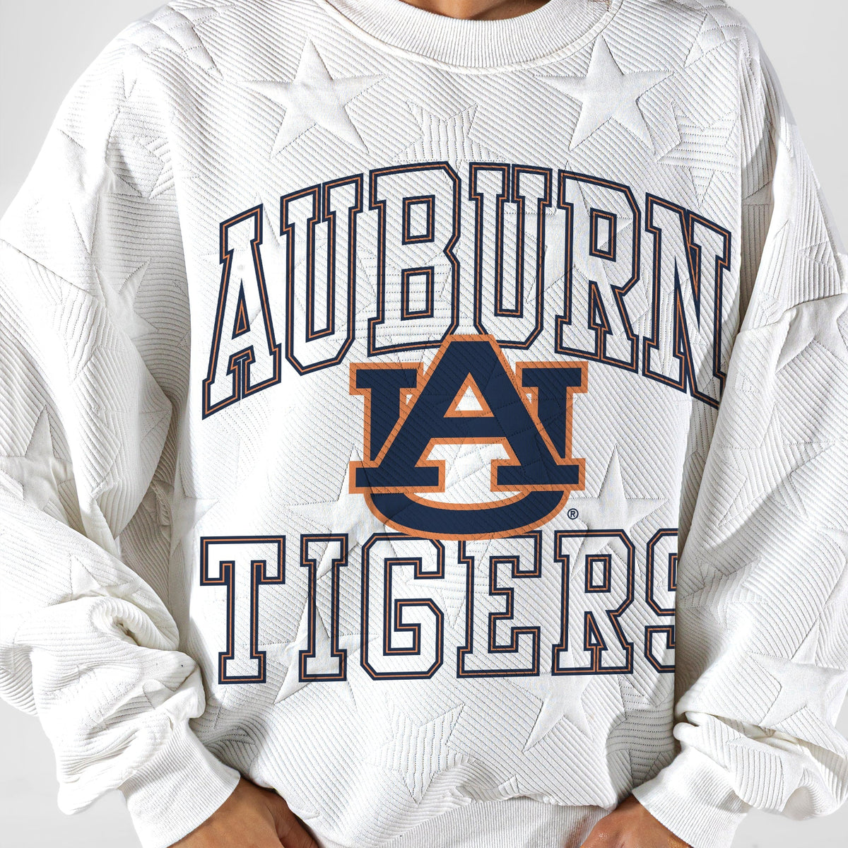 AUBURN TIGERS BIG PLAY ENERGY EMBOSSED STAR CREWNECK