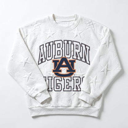AUBURN TIGERS BIG PLAY ENERGY EMBOSSED STAR CREWNECK