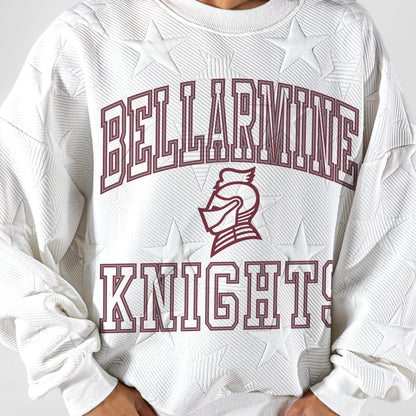 BELLARMINE KNIGHTS BIG PLAY ENERGY EMBOSSED STAR CREWNECK