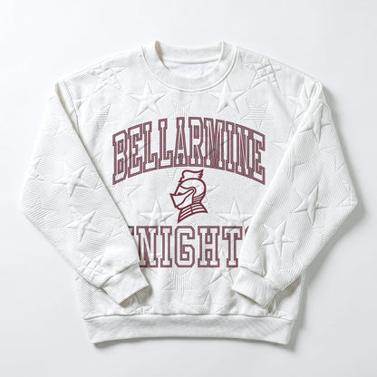 BELLARMINE KNIGHTS BIG PLAY ENERGY EMBOSSED STAR CREWNECK