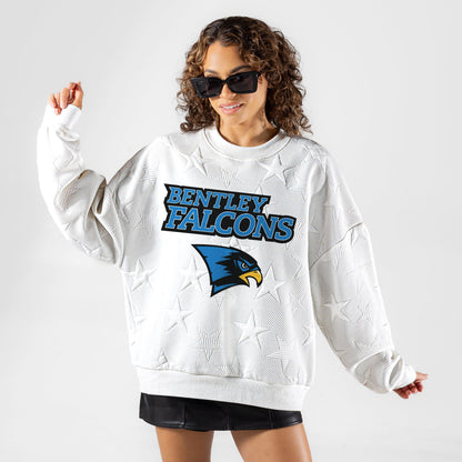 BENTLEY FALCONS BIG PLAY ENERGY EMBOSSED STAR CREWNECK