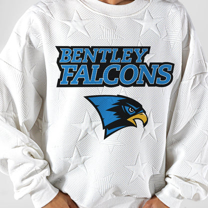 BENTLEY FALCONS BIG PLAY ENERGY EMBOSSED STAR CREWNECK