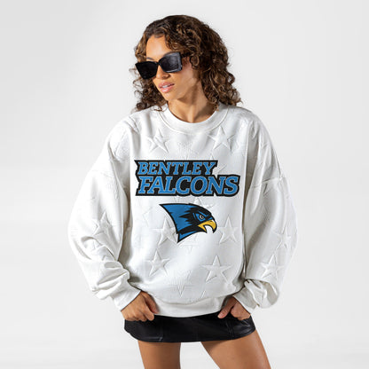 BENTLEY FALCONS BIG PLAY ENERGY EMBOSSED STAR CREWNECK