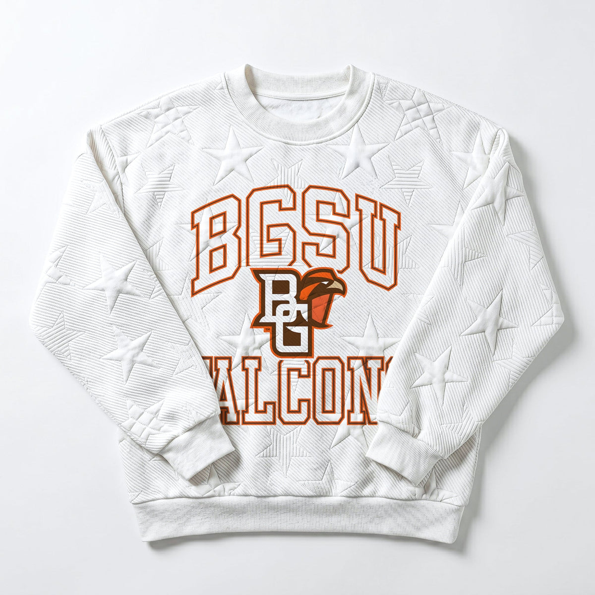 BOWLING GREEN FALCONS BIG PLAY ENERGY EMBOSSED STAR CREWNECK