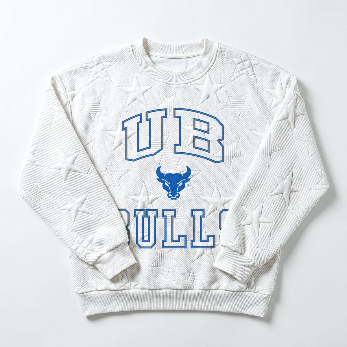 BUFFALO BULLS BIG PLAY ENERGY EMBOSSED STAR CREWNECK