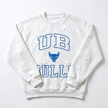BUFFALO BULLS BIG PLAY ENERGY EMBOSSED STAR CREWNECK