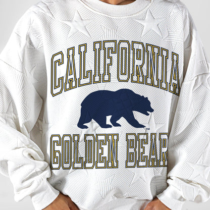 CALIFORNIA GOLDEN BEARS BIG PLAY ENERGY EMBOSSED STAR CREWNECK