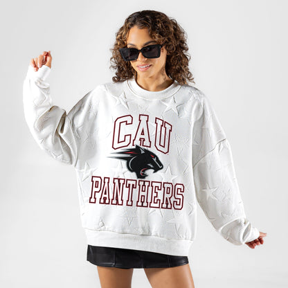 CLARK ATLANTA UNIVERSITY PANTHERS BIG PLAY ENERGY EMBOSSED STAR CREWNECK